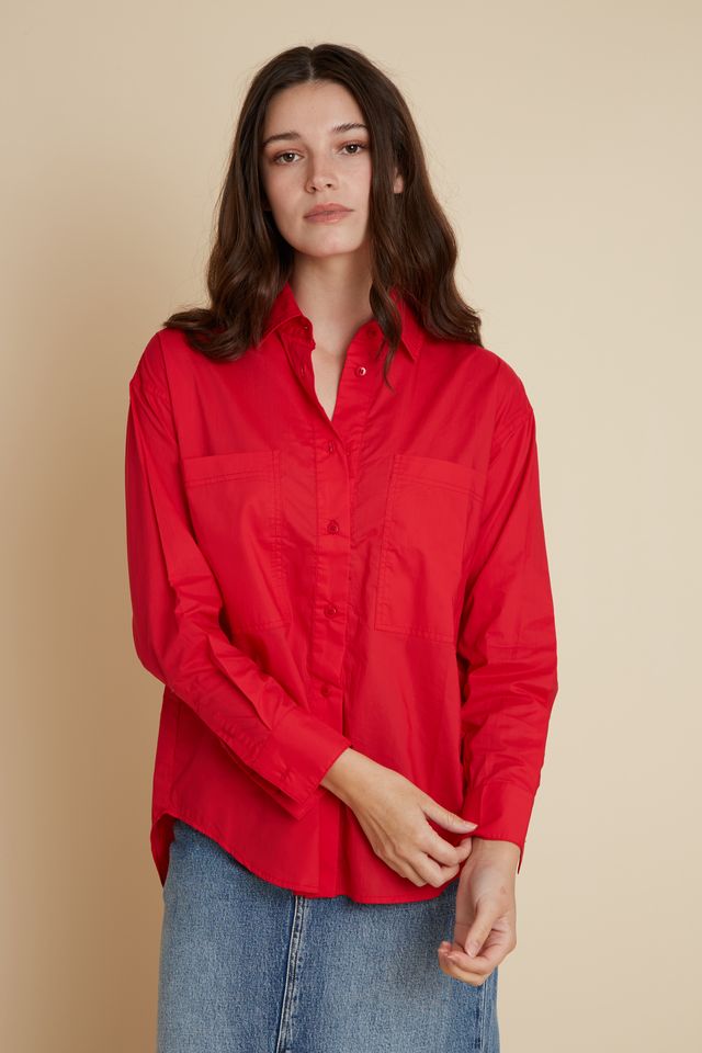 Bristol Cotton Shirt BR130 Velveteen Rabbit Red