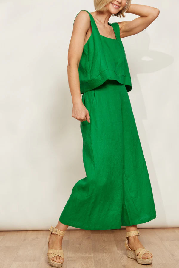 Eb&Ive Halcyon Crop Pant Emerald