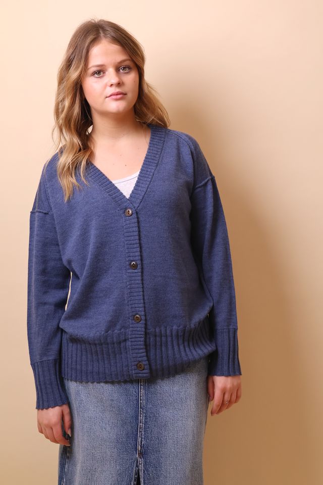 Yarnsmith Onyx Cardigan Merino Denim