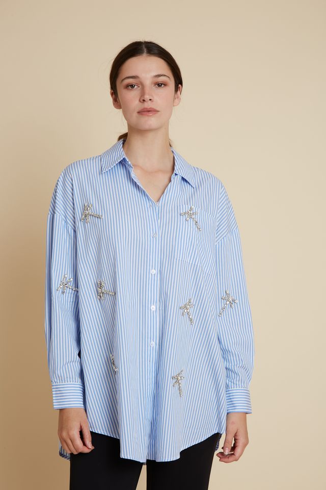 Velveteen Rabbit Prosper Dragonfly Pinstripe Shirt