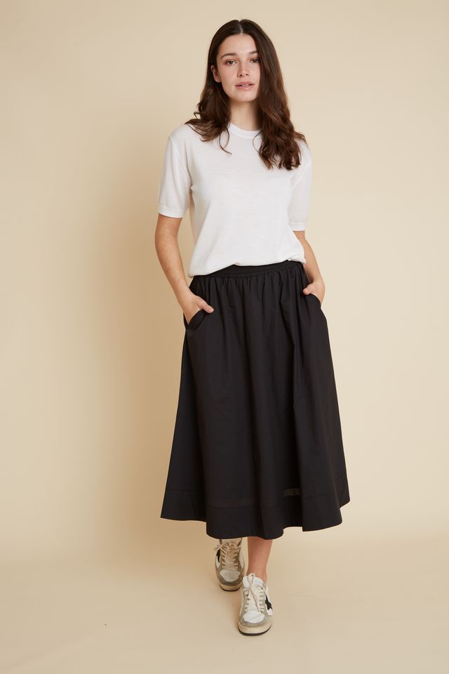 Manchester Cotton Skirt BR136 Velveteen Rabbit Black