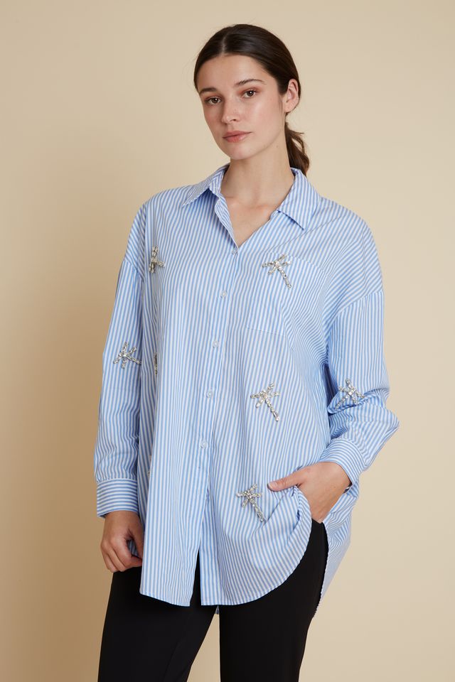 Velveteen Rabbit Prosper Dragonfly Pinstripe Shirt