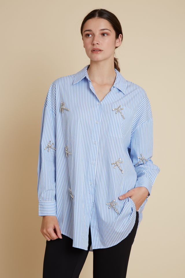 Velveteen Rabbit Prosper Dragonfly Pinstripe Shirt