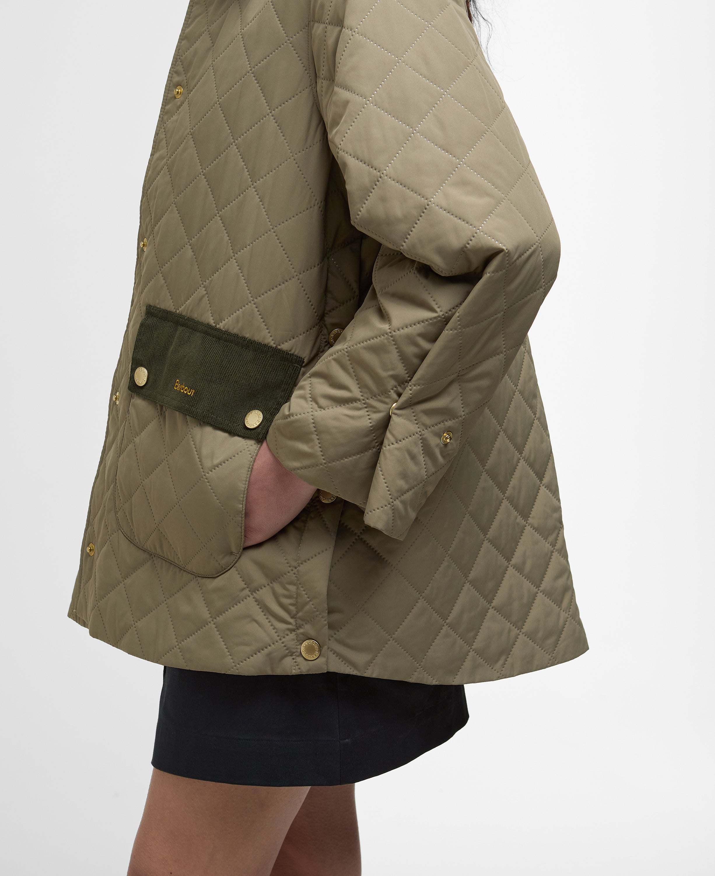Barbour Corinne Quilt Jacket Dusky Green