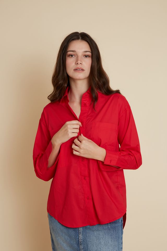 Bristol Cotton Shirt BR130 Velveteen Rabbit Red