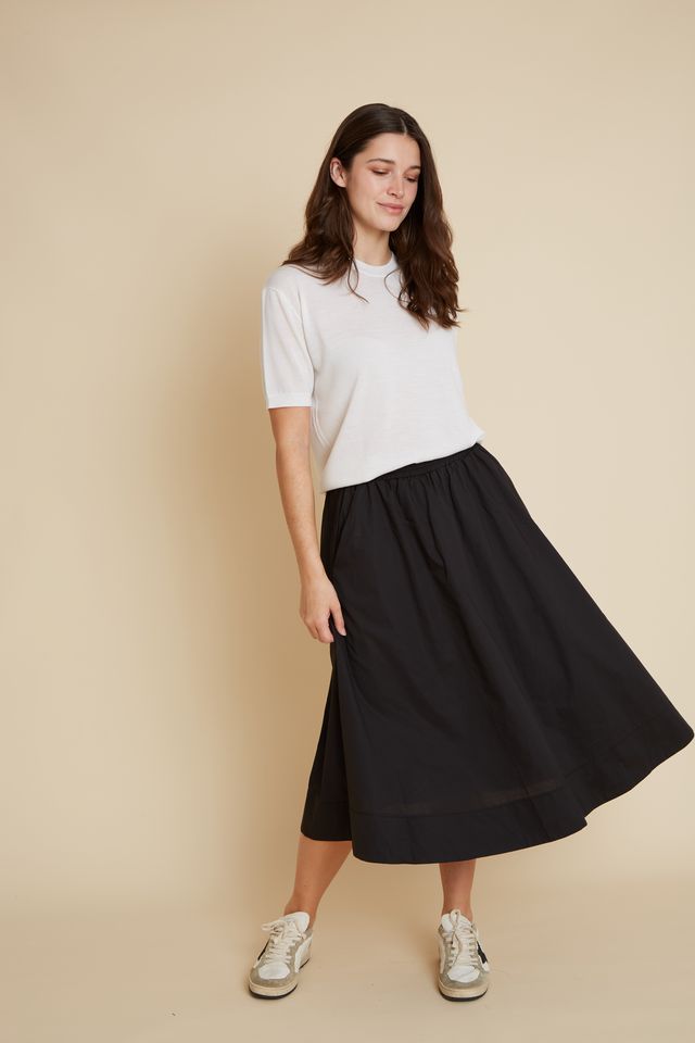 Manchester Cotton Skirt BR136 Velveteen Rabbit Black