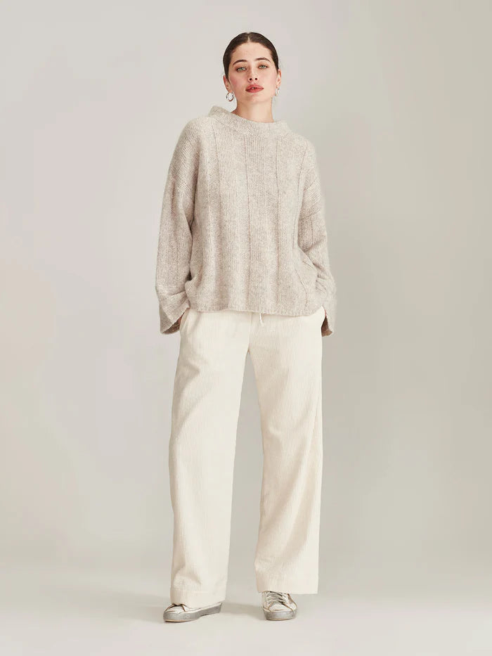 Evie Cord Pant Ivory Sills