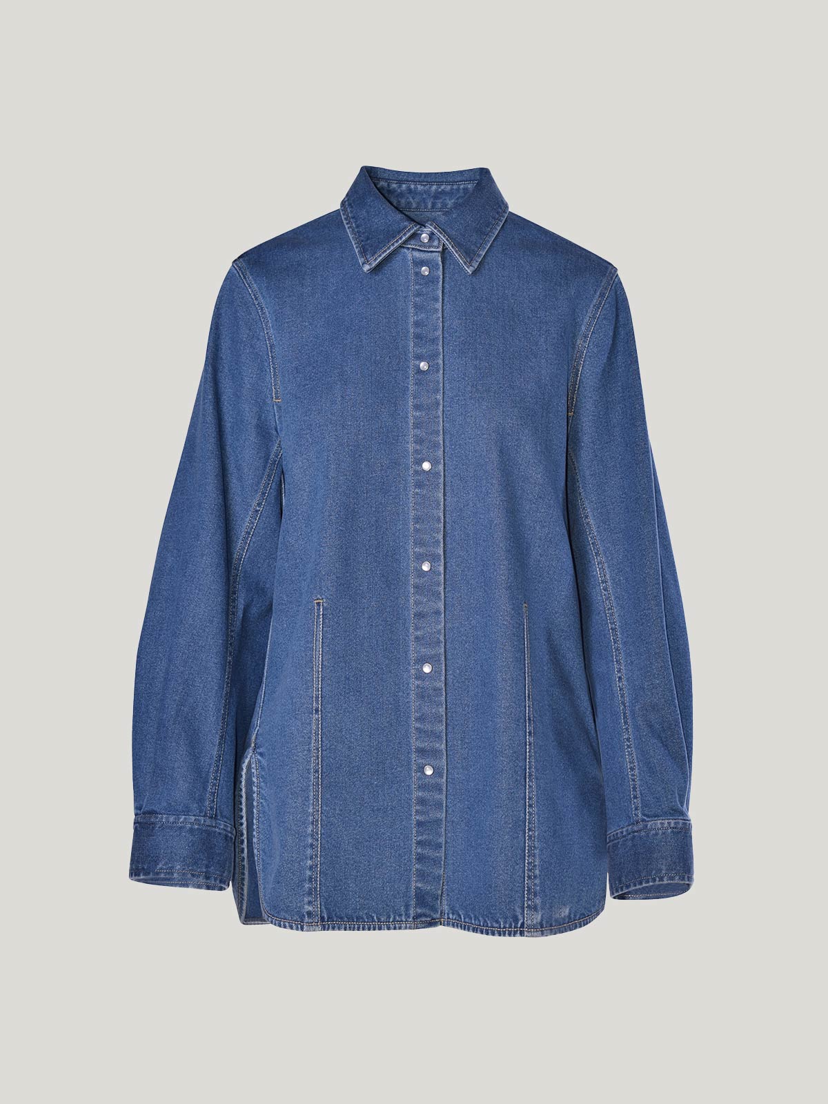 Hailey Denim Shirt Sills Mid Wash