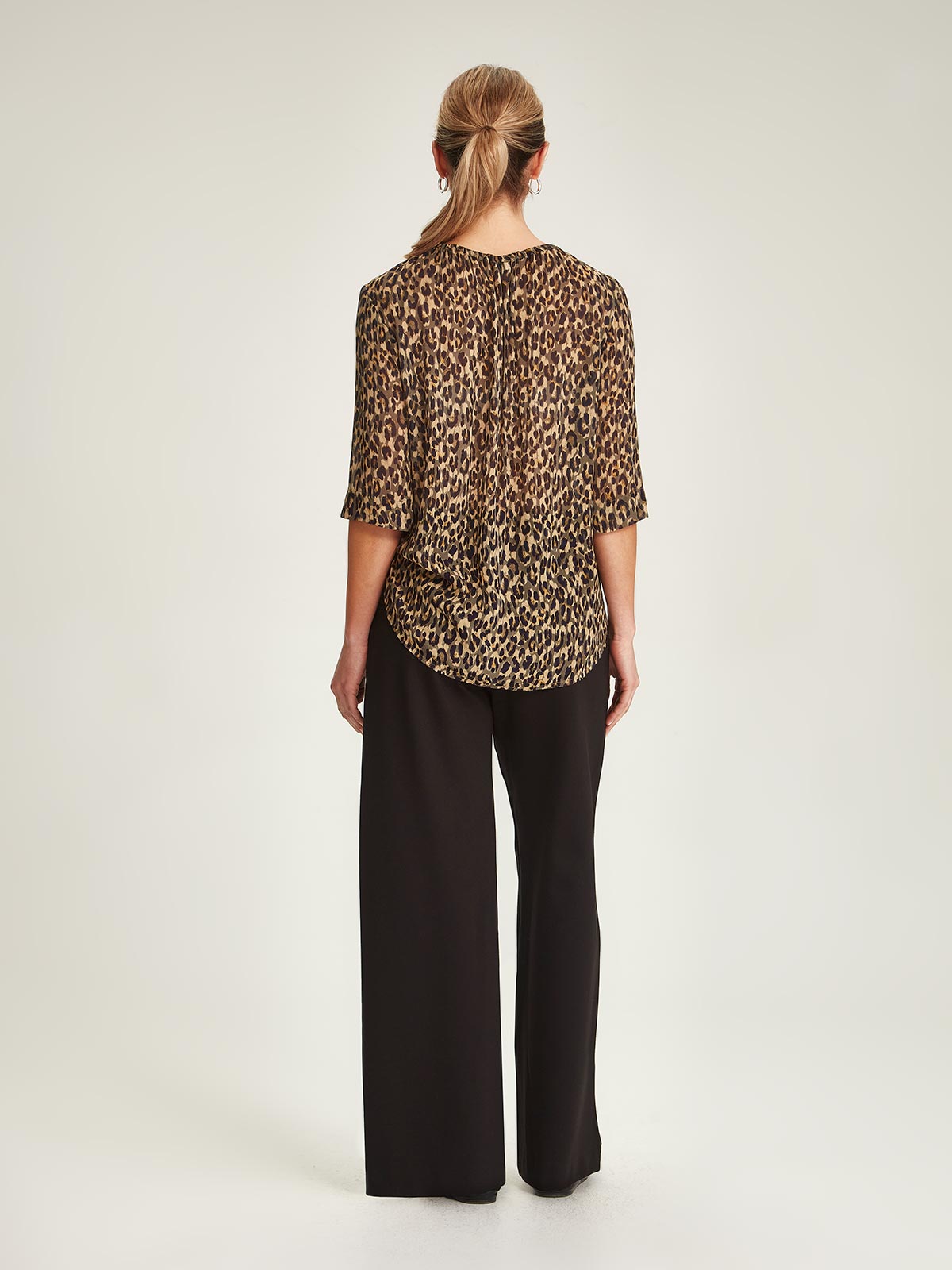 Gisele Leopard Blouse Sills