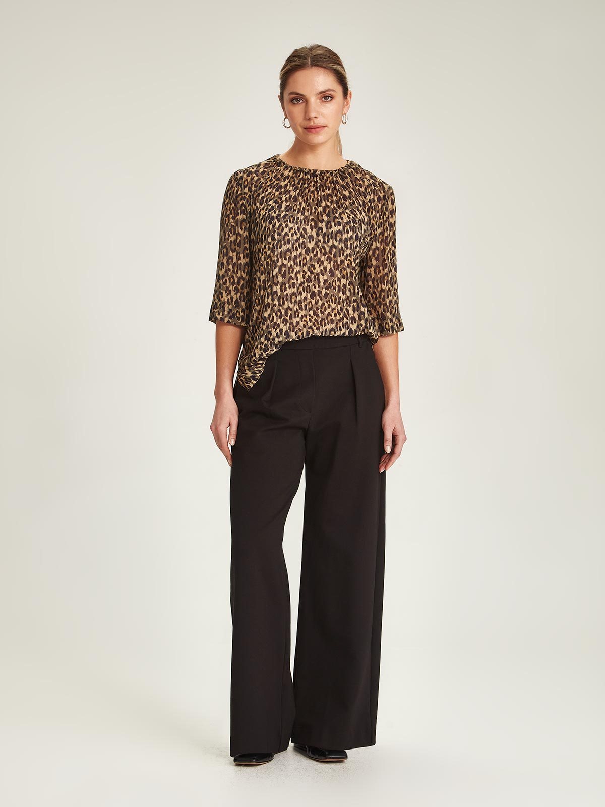 Gisele Leopard Blouse Sills