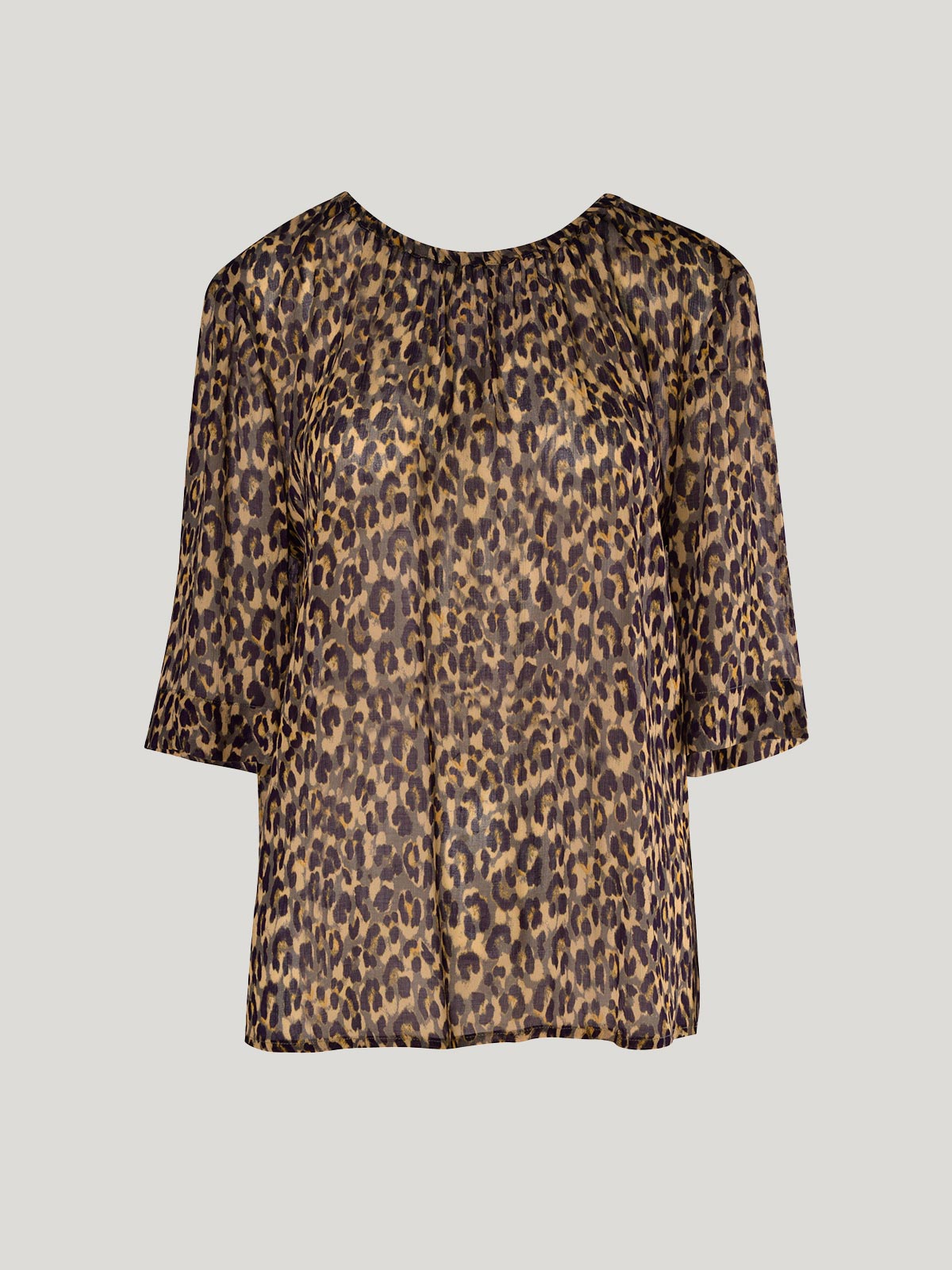 Gisele Leopard Blouse Sills