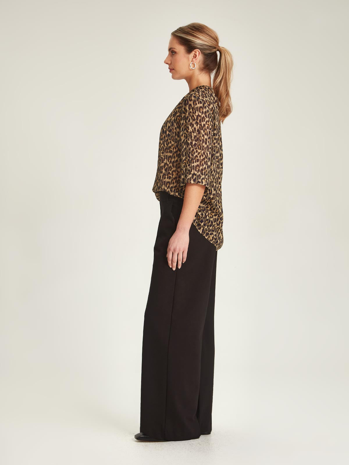 Gisele Leopard Blouse Sills