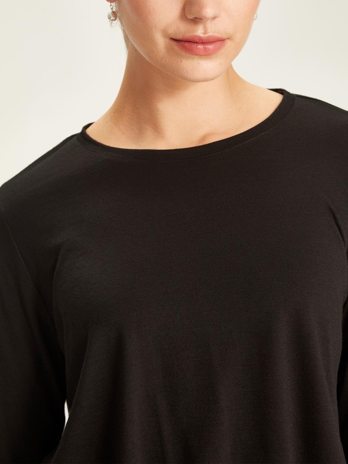 Lena Luxe Long Sleeve Tee Sills Black