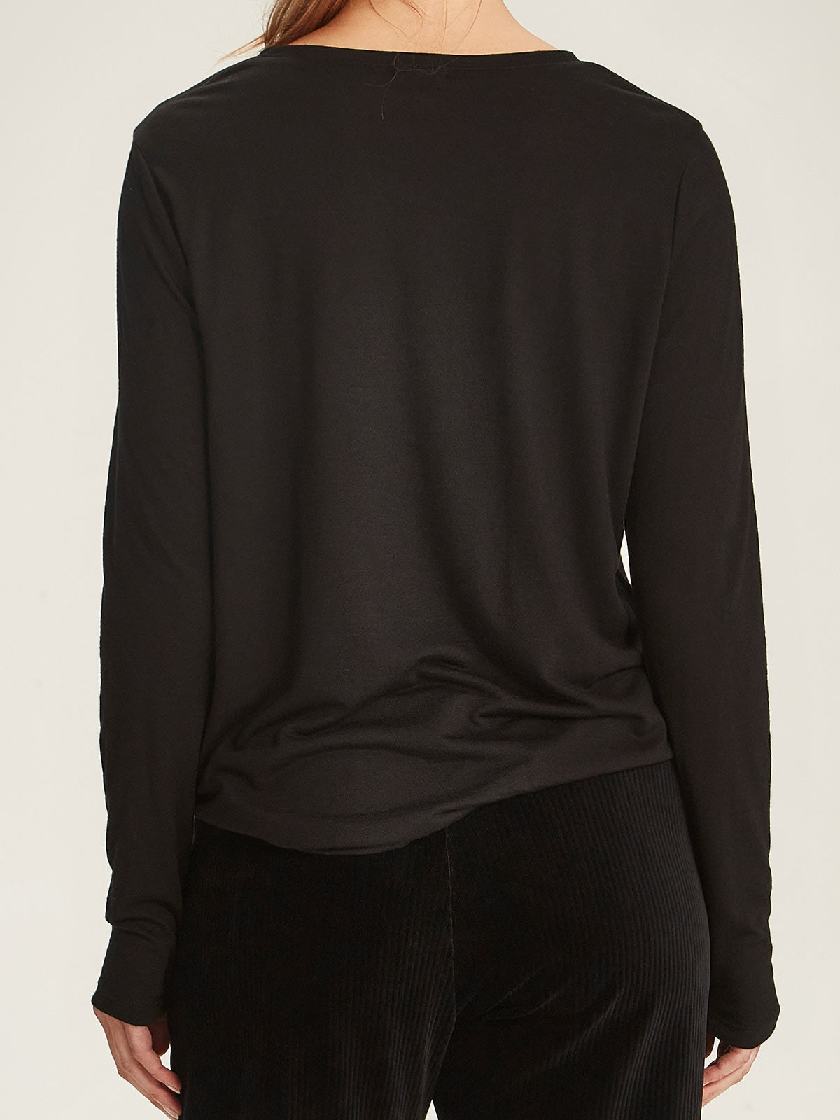 Lena Luxe Long Sleeve Tee Sills Black