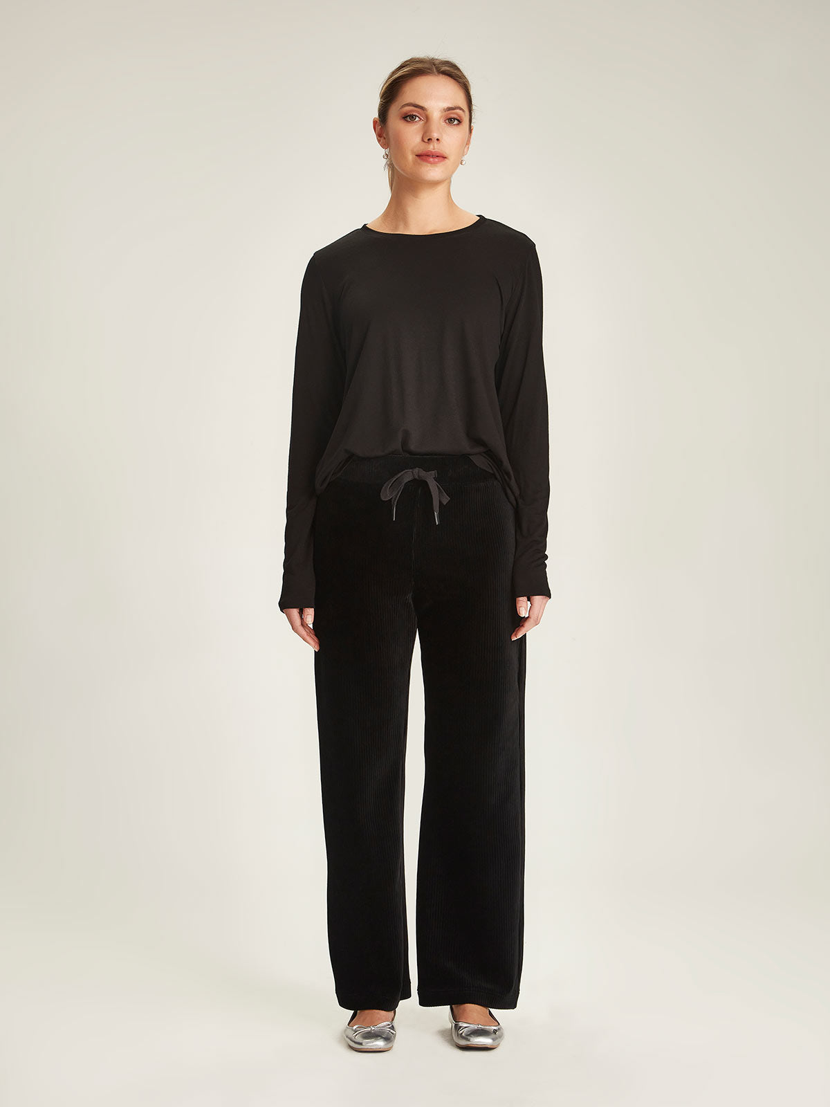 Lena Luxe Long Sleeve Tee Sills Black