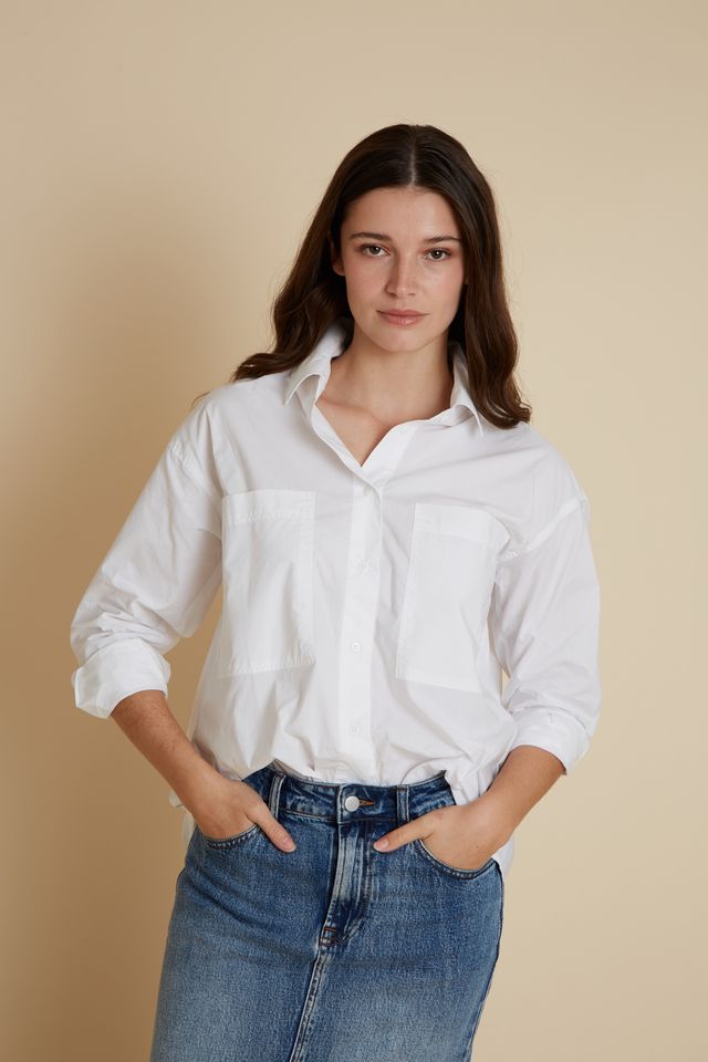 Bristol Cotton Shirt BR130 Velveteen Rabbit White