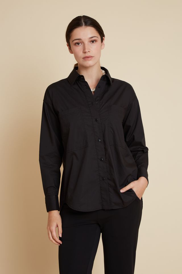 Bristol Cotton Shirt Velveteen Rabbit BR130 Black