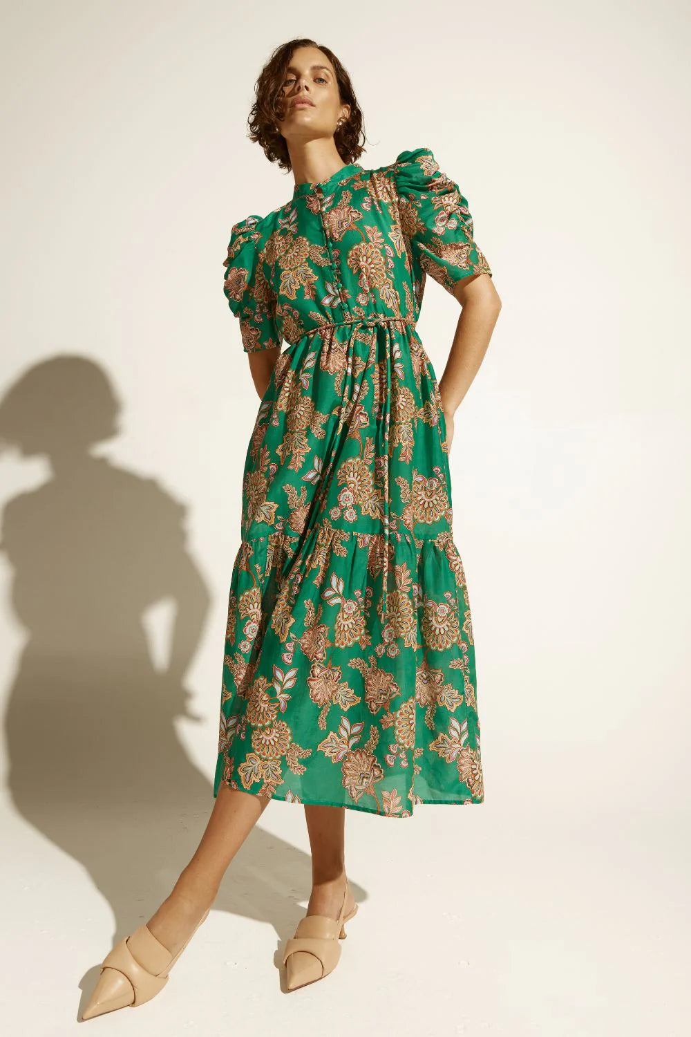 Opus Dress Zoe Kratzmann k'gari palm green