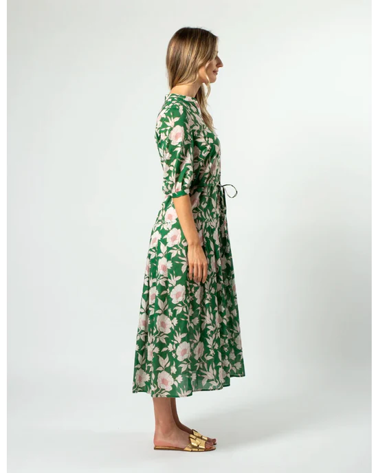 Amber Dress Vintage Green Stella + Gemma