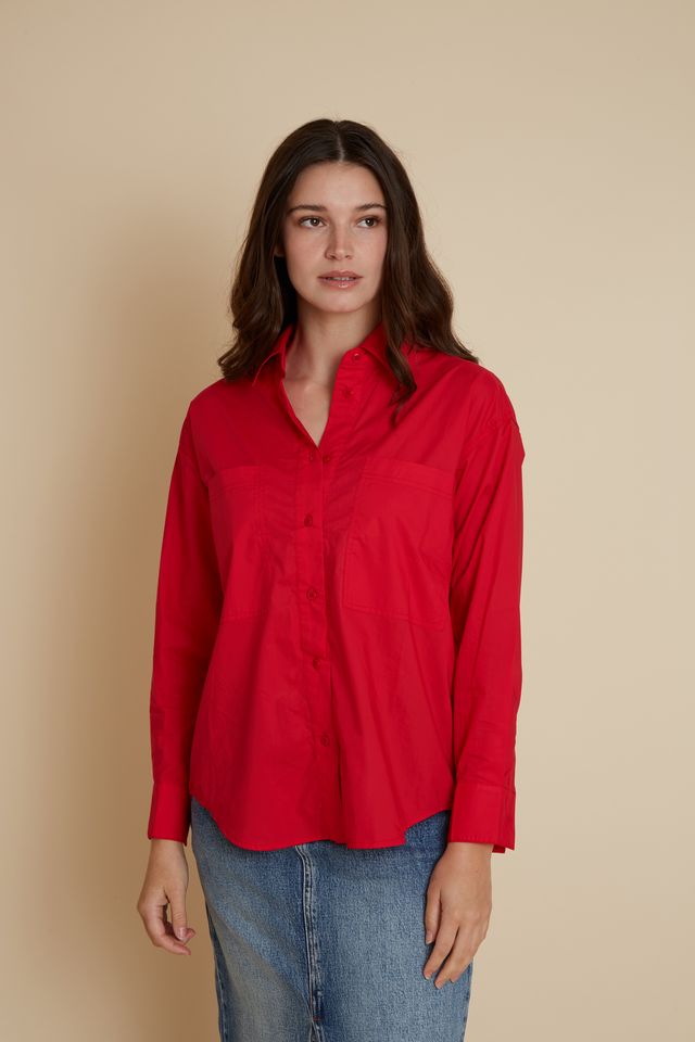 Bristol Cotton Shirt BR130 Velveteen Rabbit Red